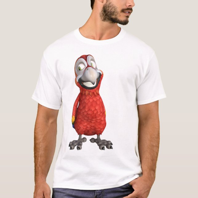 parrot comic t shirt (Framsida)