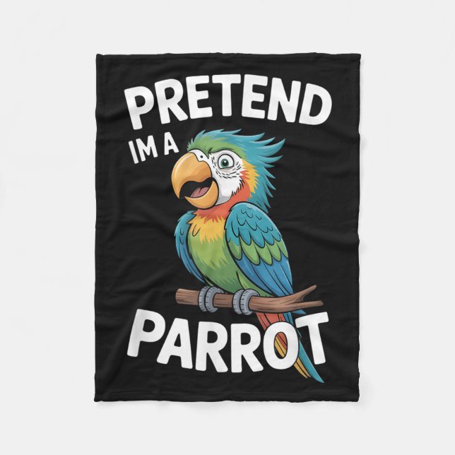 Parrot Costume  Fleecefilt (Framsidan)