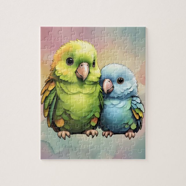 Parrot_design.no.1- av Maaya Prints Pussel (Vertikal)