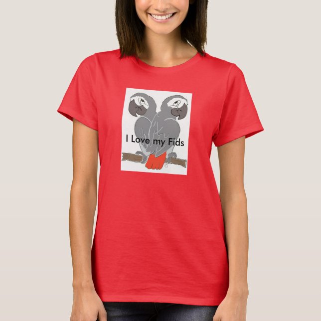 Parrot designer T Shirt (Framsida)