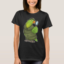 Parrot Detektiv Magnifying glass T Shirt