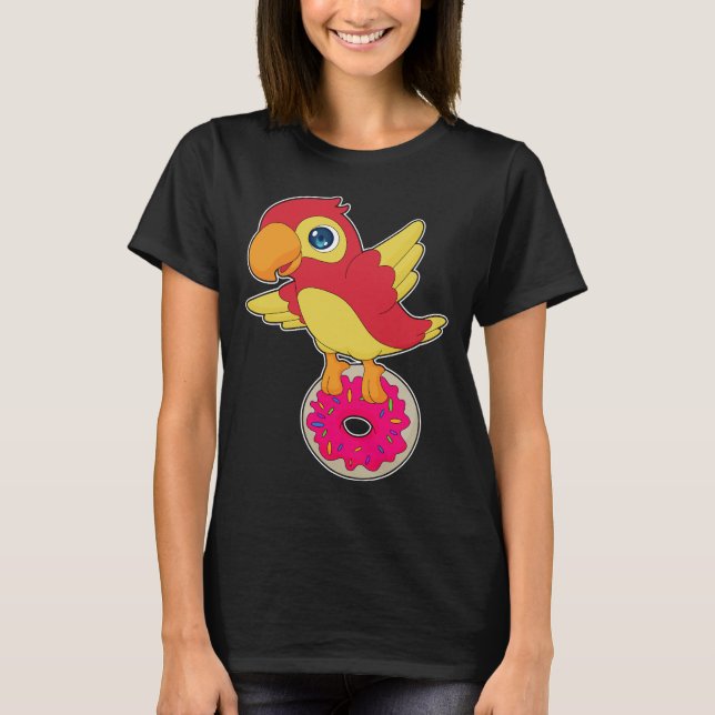 Parrot Donut T Shirt (Framsida)