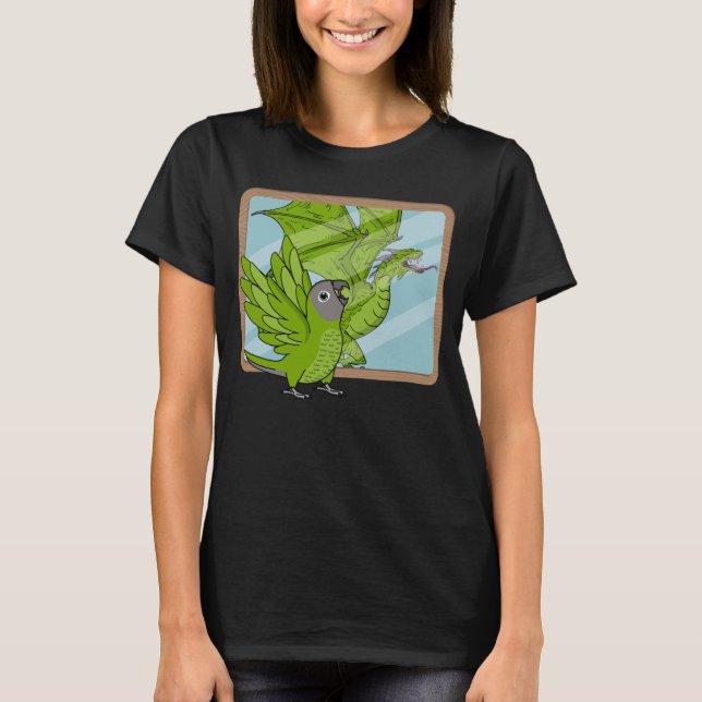 Parrot & Dragon Reflection I Dusky med rubriken Co T Shirt (Framsida)