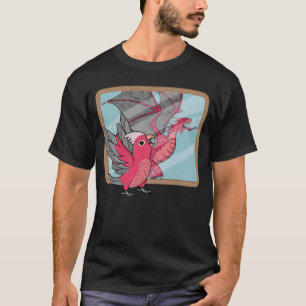 Parrot & Dragon Reflection I Ro bröstat Galah C T Shirt