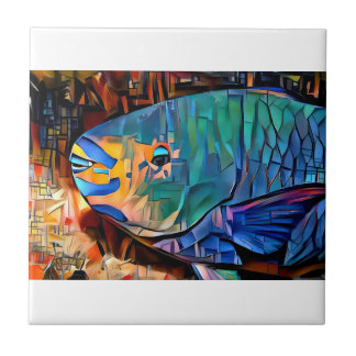 Parrot Fish Ceramic Tile Kakelplatta