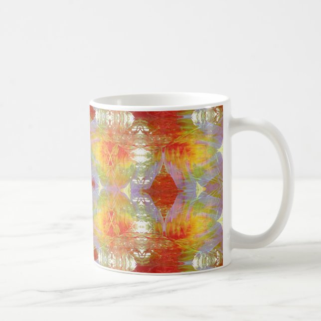Parrot-fjädrar mönster kaffemugg (Höger)