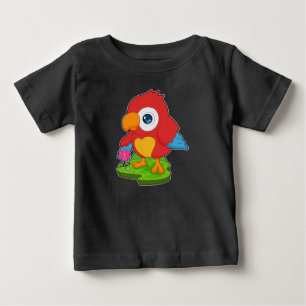 Parrot Flower T Shirt