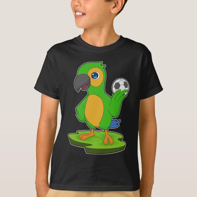 Parrot Fotbollsspelare T Shirt (Framsida)
