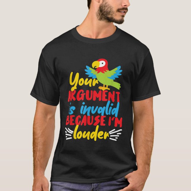 Parrot Gift för flickor och pojkar Kids T-Shirt (Framsida)