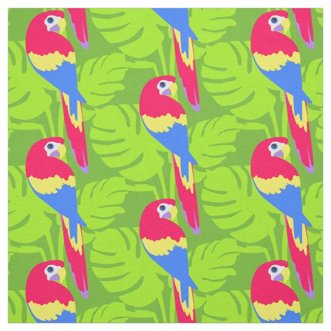 Parrot grafisk fågelart med namnet lila tyg (Provkarta)