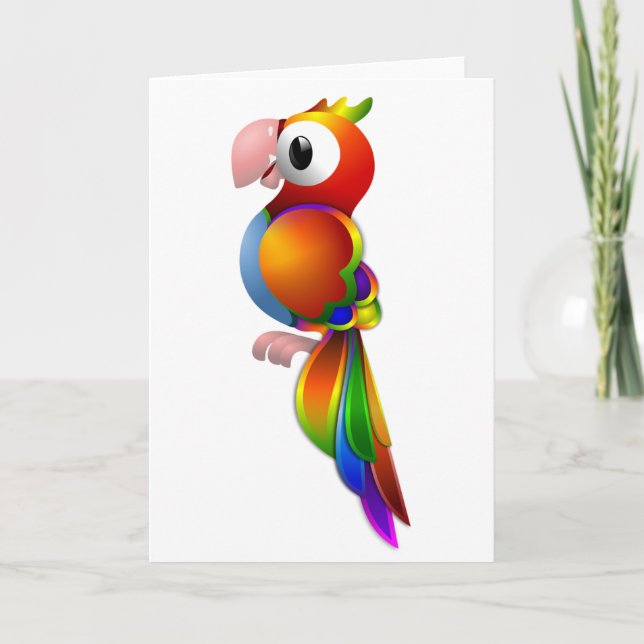 Parrot Greeting Cards Kort (Framsida)