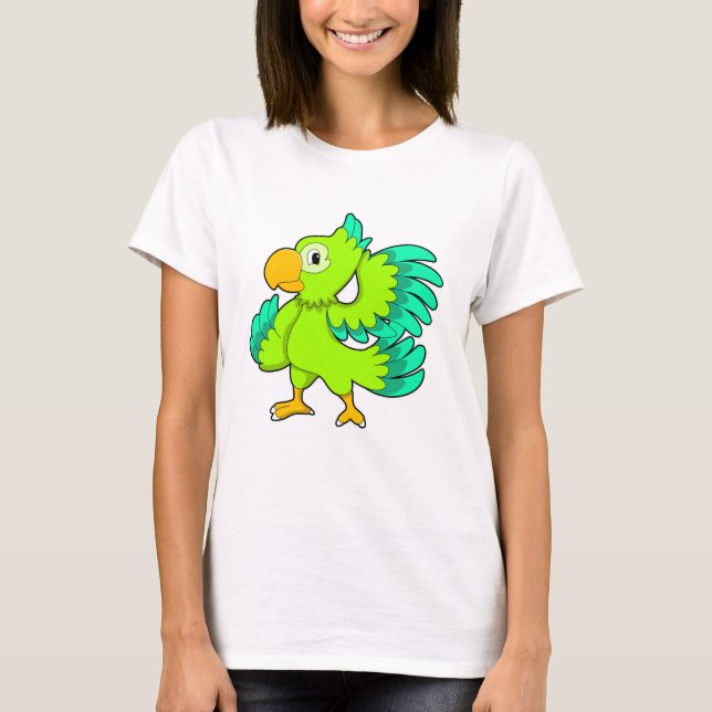 Parrot grönt t shirt (Framsida)