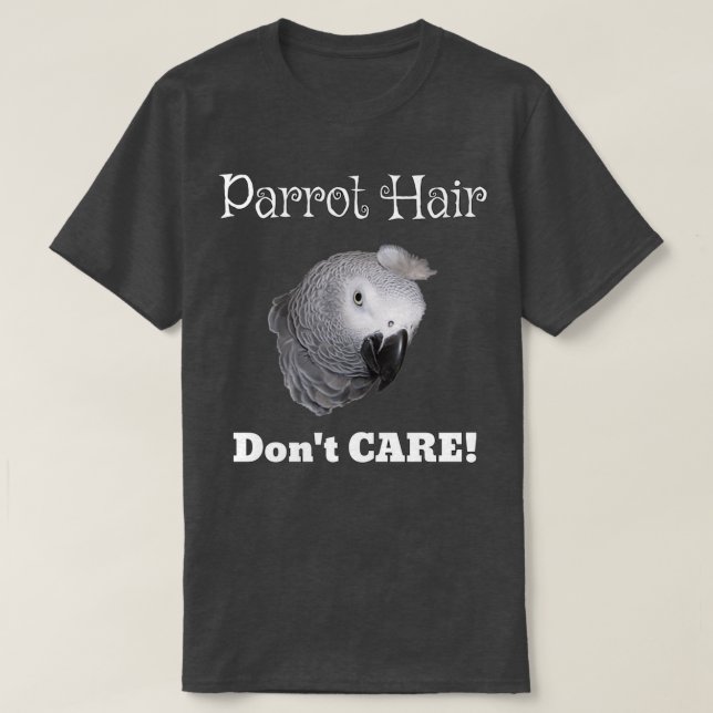 Parrot Hair Dont Care African Grått Parrot Essenti T Shirt (Design framsida)