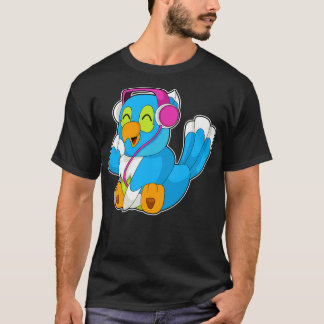 Parrot Headphone Music T Shirt
