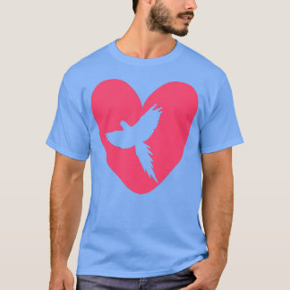 Parrot Heart T Shirt