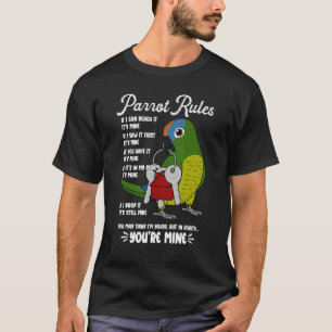 Parrot House Regler Det är min I Peach fronted Con T Shirt