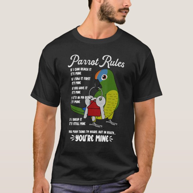 Parrot House Regler Det är min I Peach fronted Con T Shirt (Framsida)