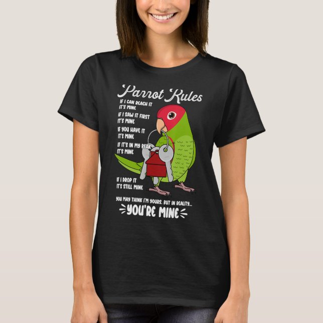 Parrot House Regler Det är Mine I Cherry-head Conu T Shirt (Framsida)