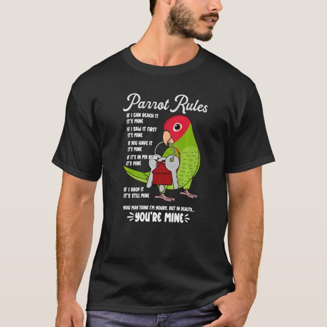 Parrot House Regler Det är Mine I Cherry-head Conu T Shirt (Framsida)