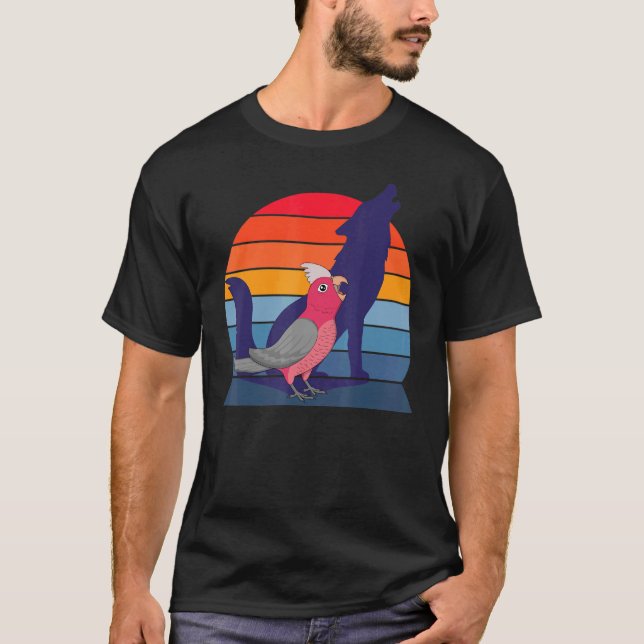 Parrot Howling Varg I Screaming Ro-bröstat Gala T Shirt (Framsida)
