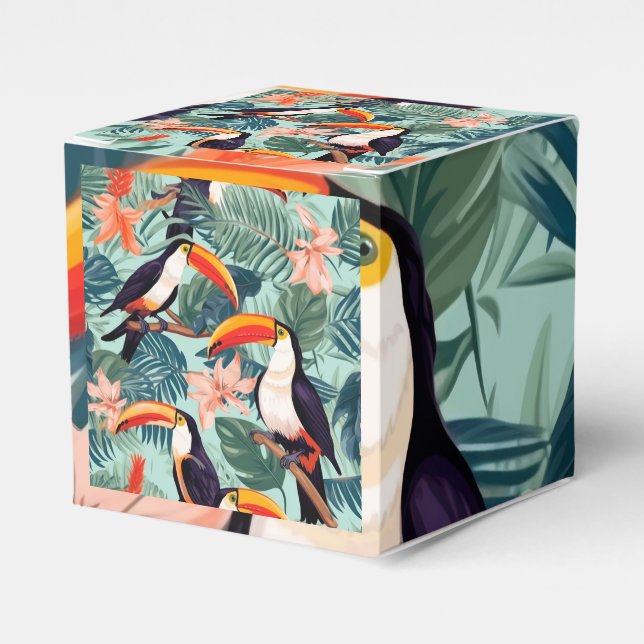 Parrot i Paradise Keepsakbox Presentaskar (Framsidan Sidan)