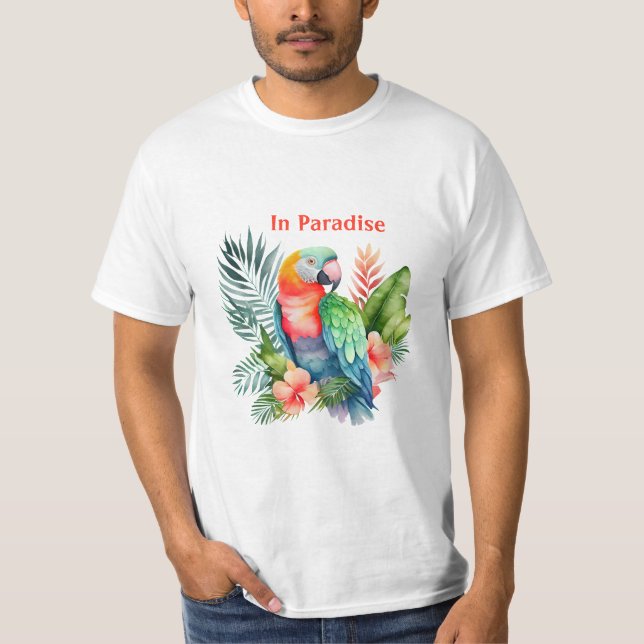 Parrot i Paradise T Shirt (Framsida)