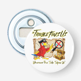 Parrot i pirat flasköppnare