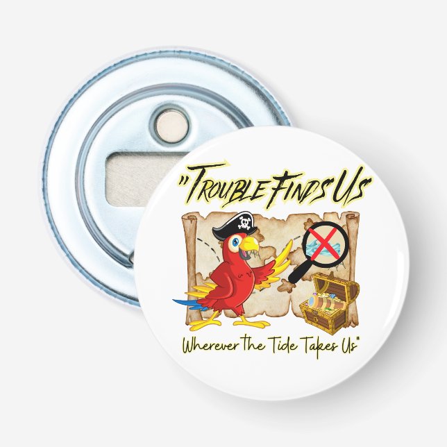 Parrot i pirat flasköppnare (Framsidan)