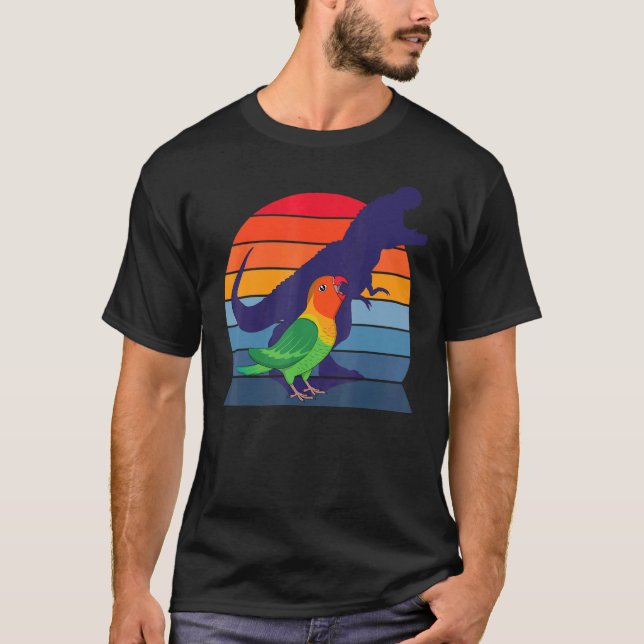 Parrot I Tyrannosaurus Rex I Screaming Fischer's L T Shirt (Framsida)