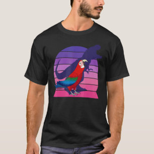 Parrot I Tyrannosaurus Rex I Screaming Grönt Winge T Shirt