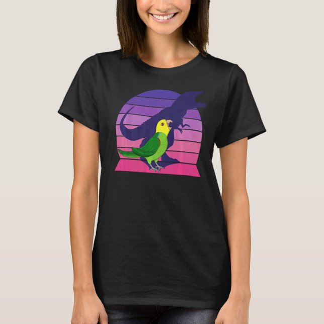Parrot I Tyrannosaurus Rex I Screaming gult head T Shirt (Framsida)