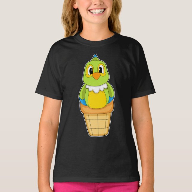 Parrot Ice kräm cone T Shirt (Framsida)