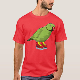 Parrot Ice Skating Ice Skates Sports friends T Shirt
