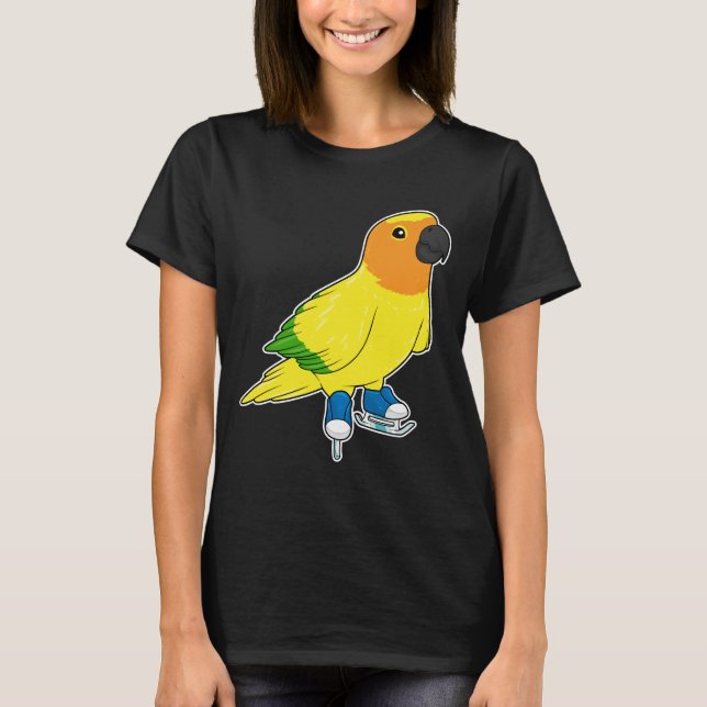 Parrot Ice-skridskor T Shirt (Framsida)
