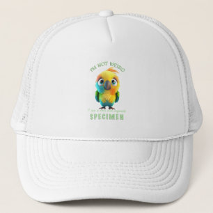 Parrot Jag är inte Konstig att jag är Sällsynt Exq Keps
