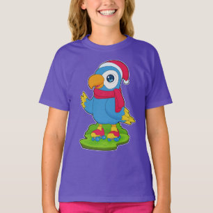 Parrot jul Roller-skridskor T Shirt