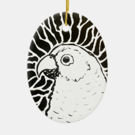 Parrot Julgransprydnad Keramik