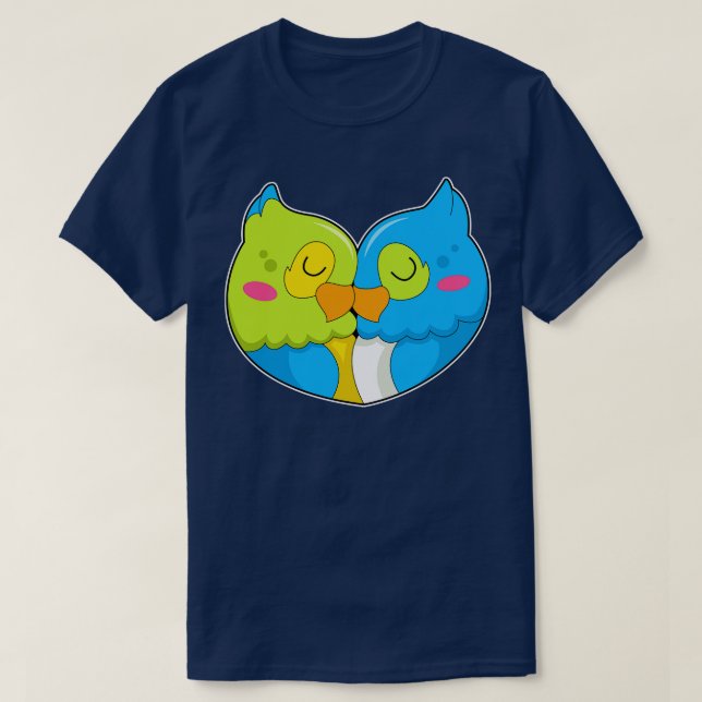 Parrot Kärlek T Shirt (Design framsida)