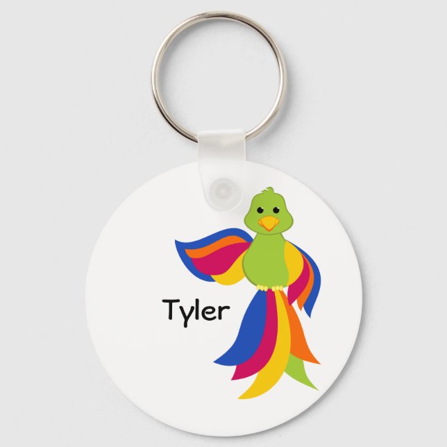 Parrot Keychain Nyckelring (Framsida)