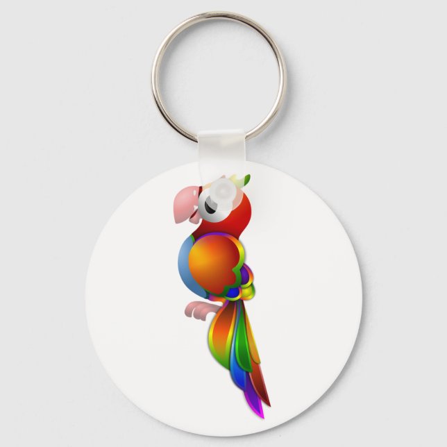 Parrot Keychain Nyckelring (Framsida)