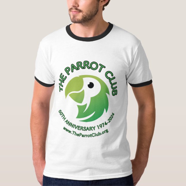 Parrot-Klubben 50-årsjubileet Manar tåringefära T Shirt (Framsida)