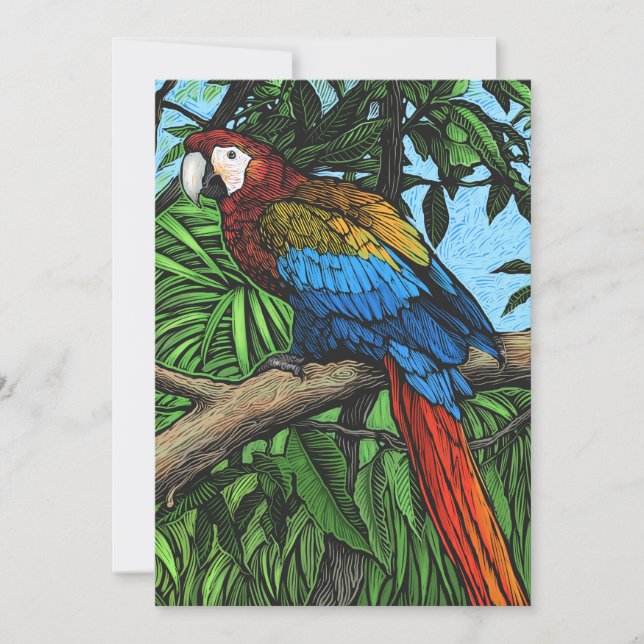 Parrot-kort Meddelande (Framsida)