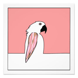 Parrot linje teckning fototryck