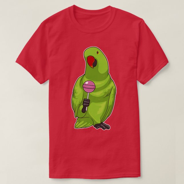 Parrot Lollipop Sweets T Shirt (Design framsida)