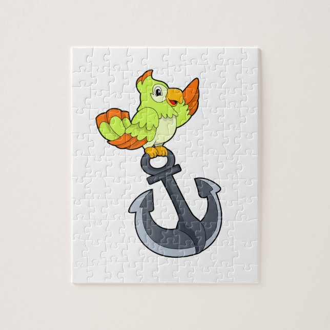Parrot med Anchor Pussel (Vertikal)