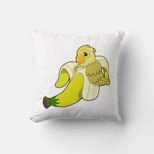 Parrot med Banana Kudde