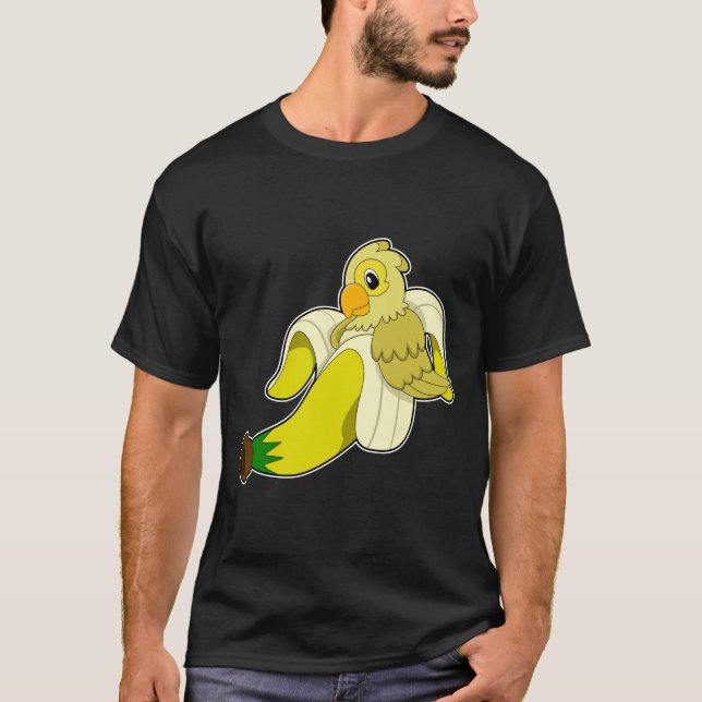 Parrot med Banana T Shirt (Framsida)