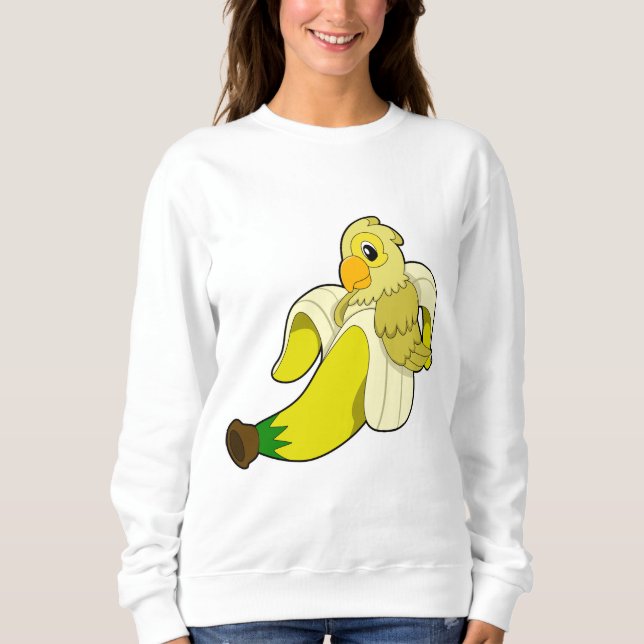 Parrot med Banana T Shirt (Framsida)