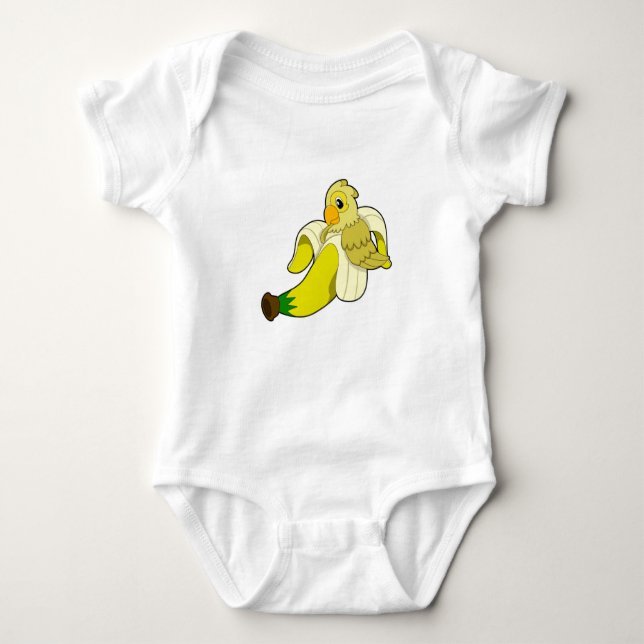 Parrot med Banana T Shirt (Framsida)