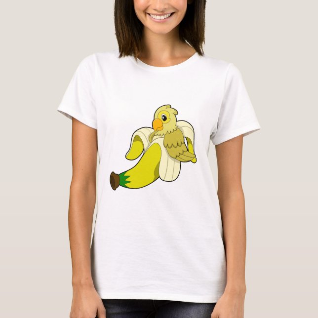 Parrot med Banana T Shirt (Framsida)